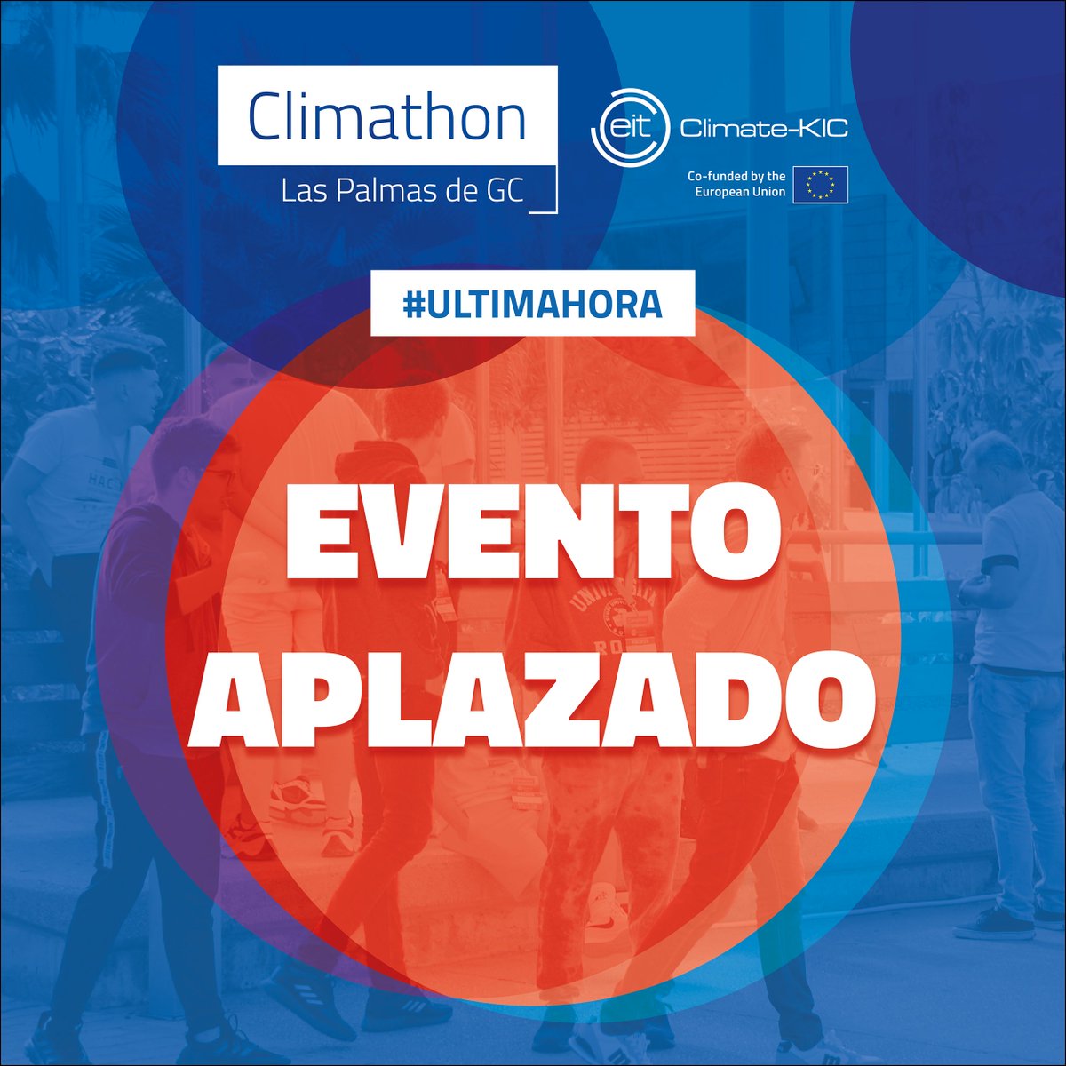 ClimathonGC's tweet photo. 📷¡Aplazamos Climathon LPGC! #climathon_gc #climathon

Nuestra acción contra el cambio climático debe ser total y por eso, de cara a garantizar las mejores condiciones para el rendimiento óptimo de esta cita, hemos decidido aplazarla. Pronto comunicaremos las nuevas fechas. https://t.co/vhcZ5js1Ub