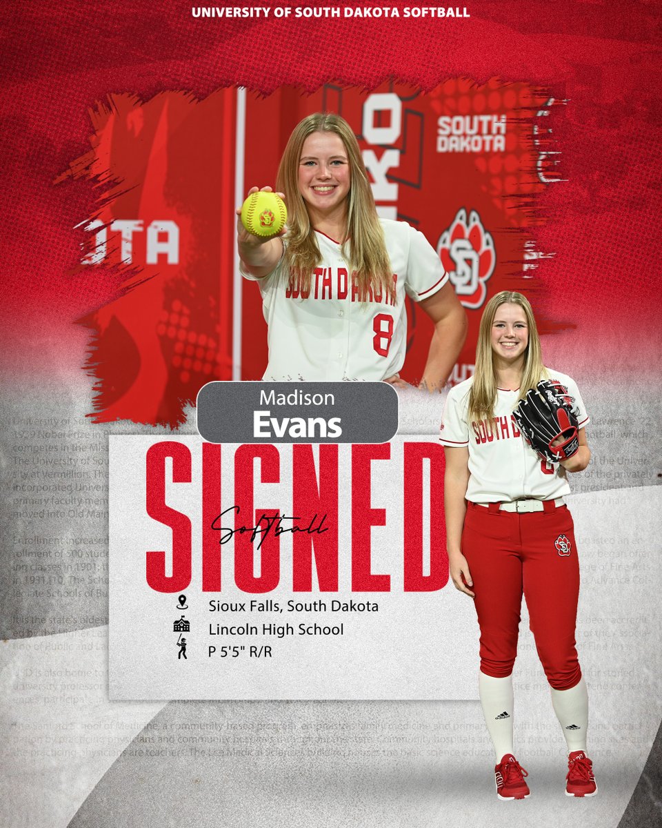 Signed, sealed, delivered. ✍️ Welcome to the Coyote family, Madison! #GoYotes x #WeAreSouthDakota🐾