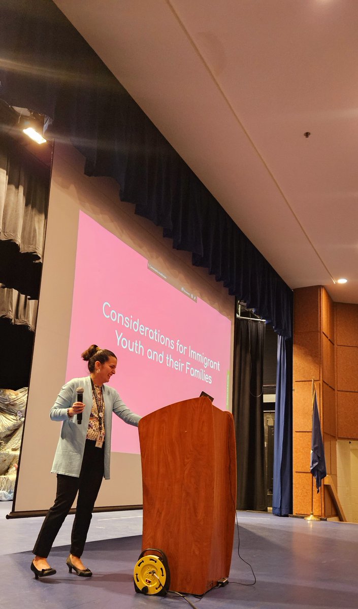Doing what we love! Mona, Sarah &amp; Adrianne presenting a staff PD at Smart's Mill Middle School. We presented &amp; facilitated conversations on Feedback Circles, Stages of Immigrant Parental Involvement &amp; SLIFE (Students with Limited or Interrupted Formal Education).