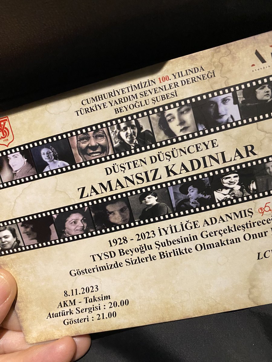 sukran_evirgen's tweet photo. “Düşten Düşünceye Zamansız Kadınlar”
#akm #tysd https://t.co/OStQzg5mWW