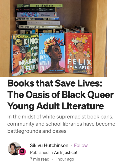 This month, we're co-hosting .<a href="/WLProject2/">Women's Leadership Project</a> youth book club, focusing on Kacen Callender's "King and the Dragonflies" novel which centers the experiences of a middle school Black queer youth navigating identity, loss, family relationships and friendships in his Louisiana community