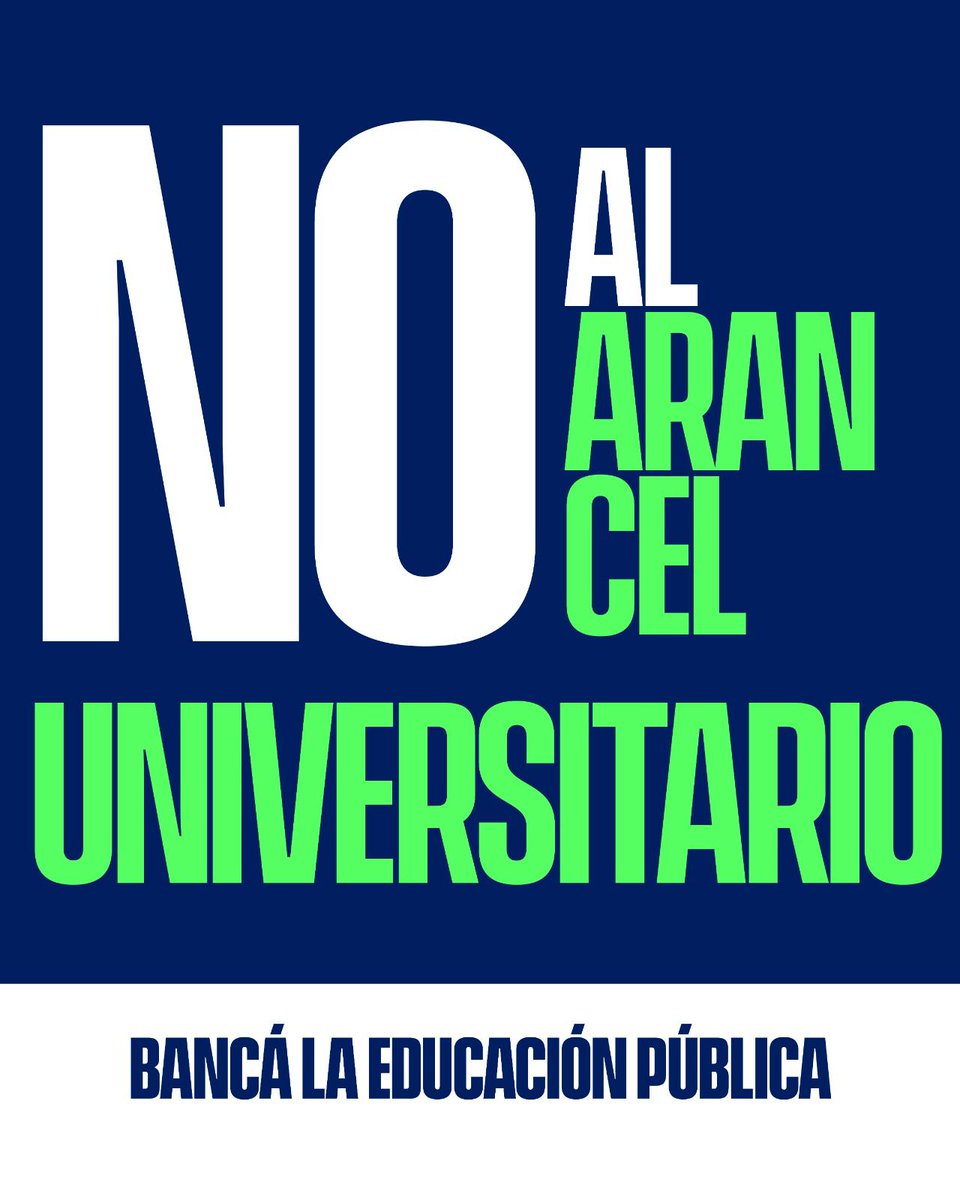 LaCorrienteSL's tweet photo. #universidadgratuita #NoAMilei
Tenemos un candidato a presidente que quiere arancelar las universidades y que solo unos pocos puedan estudiar y ser profesionales. 
#viral #factory #facto 
@noticiasUNSL 
#comechi https://t.co/kRv4fAq3uj
