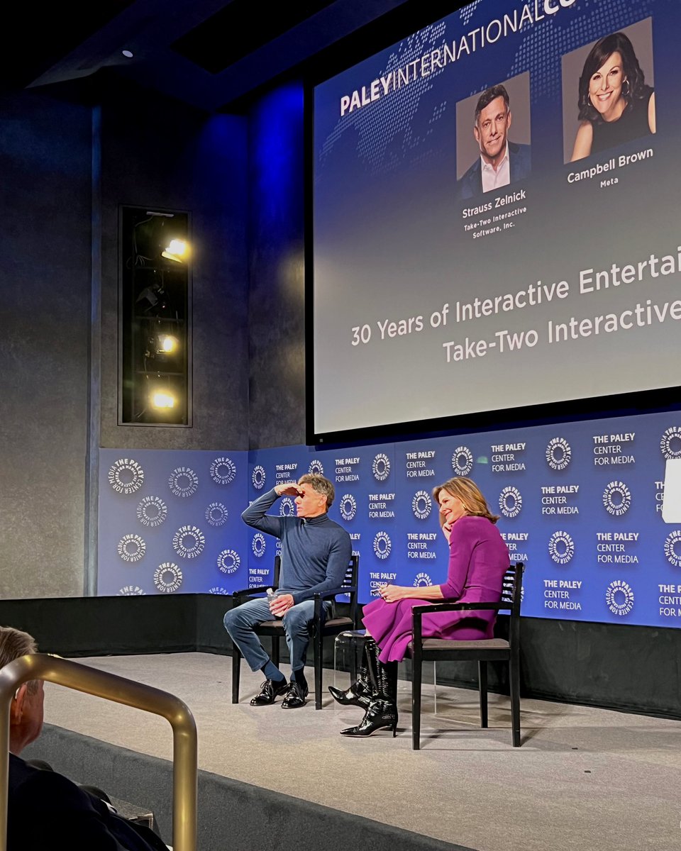 Such a delight to interview Strauss Zelnick, Chairman and CEO of Take-Two Interactive, at the Paley International Council Summit. Take-Two has delivered some of the most beloved franchises including NBA 2K. We talked about what it takes to produce the next hit, and the future of