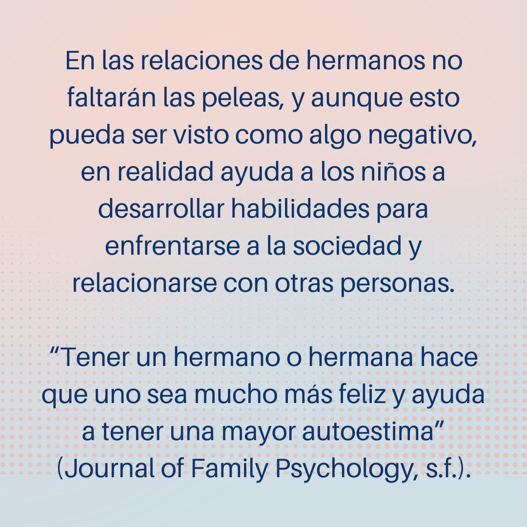 CENDIFunimet's tweet photo. ¿Te has dado cuenta que tan importante son los vínculos entre hermanos? Aquí te contamos todo lo que necesitas saber!

Fuente: La importancia del vínculo entre hermanos. (2023). Materlu. https://t.co/ioxpprEk8Z. https://t.co/aait5lUOGz