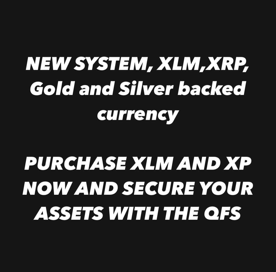 charliewardtvsw's tweet photo. Y’all need to switch to the new system now Quantum financial system (QFS) now before it’s too late 
#bankcrash #qfs #NESARA #greatawakeing https://t.co/xnQBfUned7