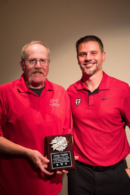 Congrats to Greg Falde, Shanley Ast. XC/T&amp;F coach, for his 20+ years of commitment to coaching.

Greg is a wonderful human-being that pours his heart &amp; soul out to help mentor young runners. That program would not be the same without his leadership.
<a href="/GoDeacons/">Deacon Activities</a>