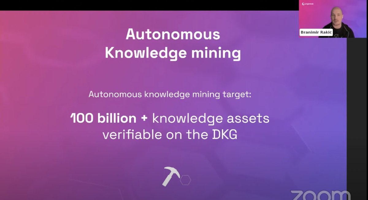 TriniZone's tweet image. (14/14) We can hopefully see more than 100 Billion + Verifiable Knowledge Assets on the @origin_trail #DKG creating a new value network that is open source and completely decentralized which can be leveraged by anyone participating in the #KnowledgeEconomy.