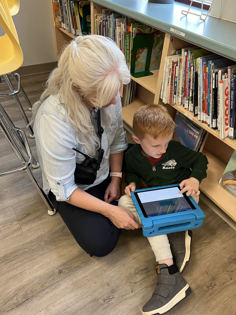 MsMeganMcCann's tweet photo. We had so much fun using #Sphero in the library with Ms. N! @stpetersaints https://t.co/QQg628HkhG