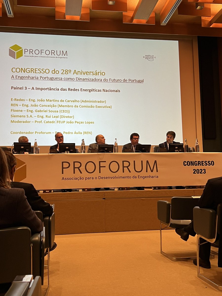João Martins de Carvalho, E-REDES board member , at Proforum 2023 congress, talking about the relevance of the Portuguese Energy grids, in the context of the Energy transition: “electricity networks are important today, but will assume a much crutial role in the future”.