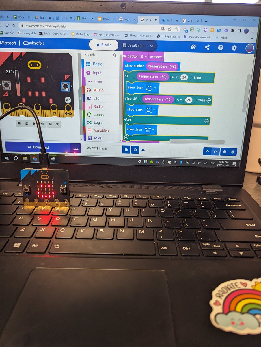 Learning some exciting new features to use with our students on micro:bit 

Thanks <a href="/DDSB_STEM/">DDSB STEM</a> for this awesome opportunity!