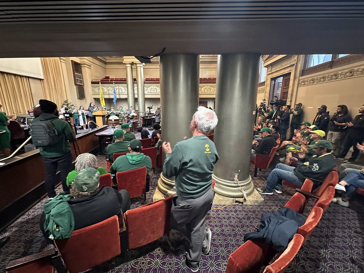 burnowt's tweet photo. A few shots of yesterday’s City Hall press event featuring mayor Thao, The Port, and Labor expressing support for keeping the A’s in Oakland. https://t.co/0GkLSLYCnM