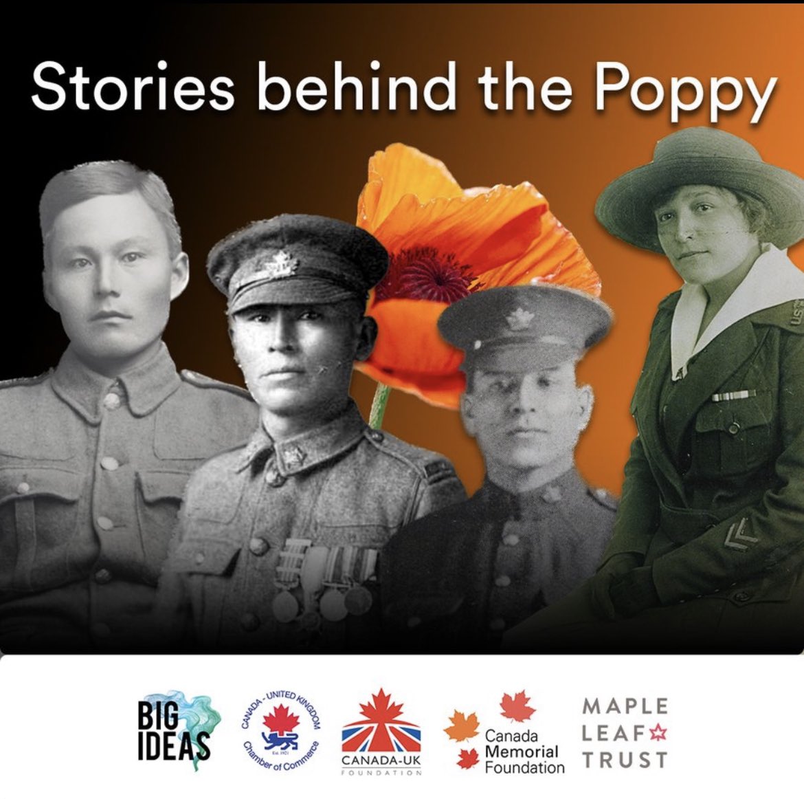Today, schools in 🇨🇦 &amp; the 🇬🇧 mark #IndigenousVeteransDay by learning about Indigenous veterans' many brave contributions in WW1 in #StoriesBehindThePoppy. Thanks to <a href="/MapleTrust/">The Maple Leaf Trust</a> @CanUKFoundation <a href="/CanadaUKChamber/">Canada - UK</a> <a href="/CMFScholarships/">Canada Memorial Foun</a> <a href="/Big_Ideas_Co/">Big Ideas</a> for organising!