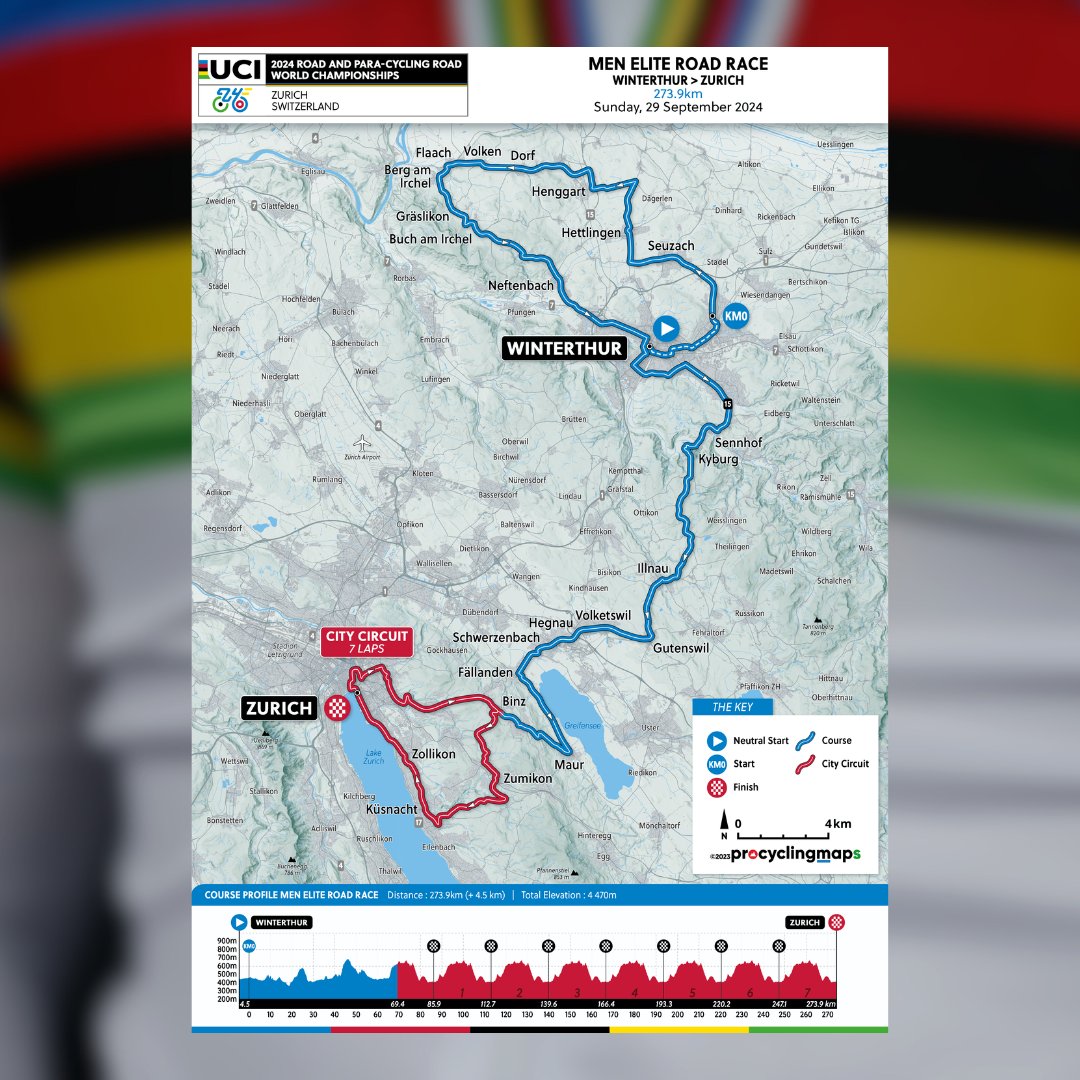 UCI_cycling's tweet photo. We are thrilled to reveal some of the Road Race courses of the 2024 UCI Road and Para-cycling Road World Championships🇨🇭 

➡️ Men Elite
➡️ Women Elite / U23
➡️ Men U23
➡️ Men Junior 
➡️ Women Junior

Coming 🔜 the Para-cycling Road Race courses 

@zurich2024 | #zurich2024