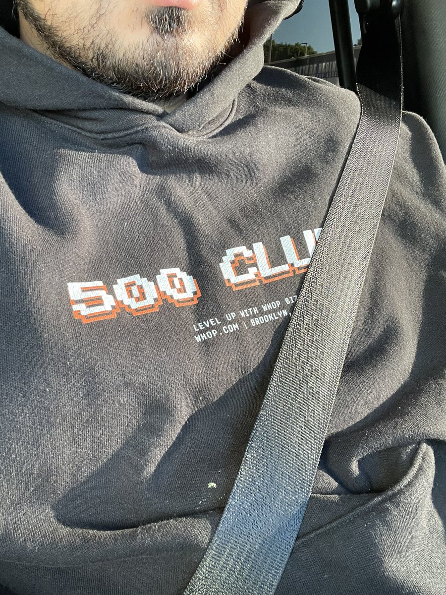 After two years of moving finally found my <a href="/WhopIO/">Whop</a> hoodie. Way beyond the 500 Club now but such a nice hoodie.