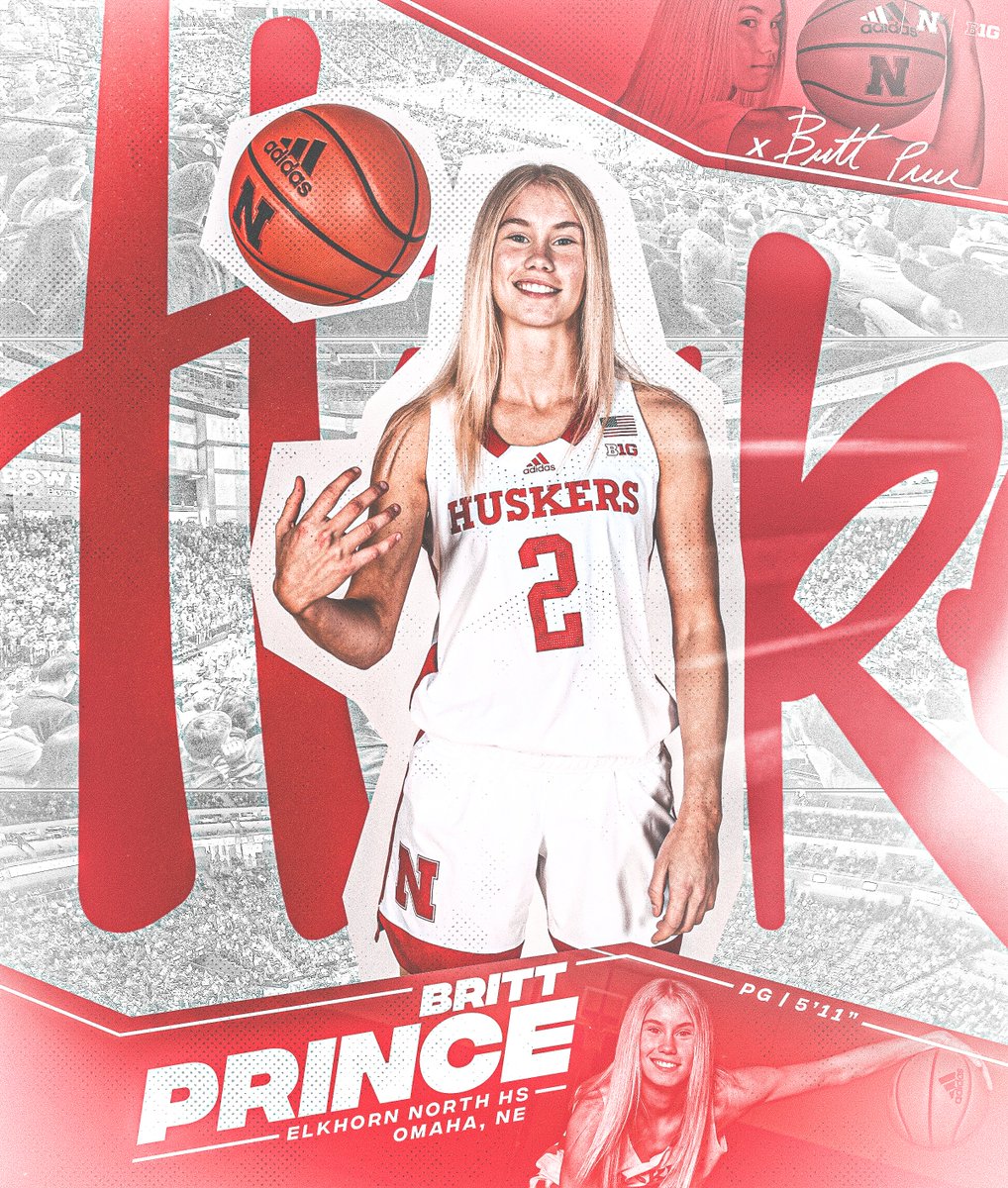 HuskerWBB's tweet photo. 🚨 ⭐️⭐��⭐️⭐️⭐️ 🚨

"I've grown up a Husker fan & have dreamed about playing for Nebraska ever since I was a little kid."

Five-star Adidas All-American, 3x Super State, 3x State Champ, reigning Nebraska Gatorade High School Player of the Year & No. 28 ranked prospect in the country @Brittprince23 is officially staying home as a Husker. LESSGOOOOO!!!!

#HomeGrown x #GBR