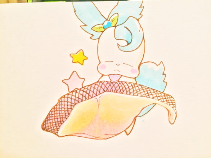 以前煮付け描いたかなと思ったら北斎の切り身だった。鮭。 