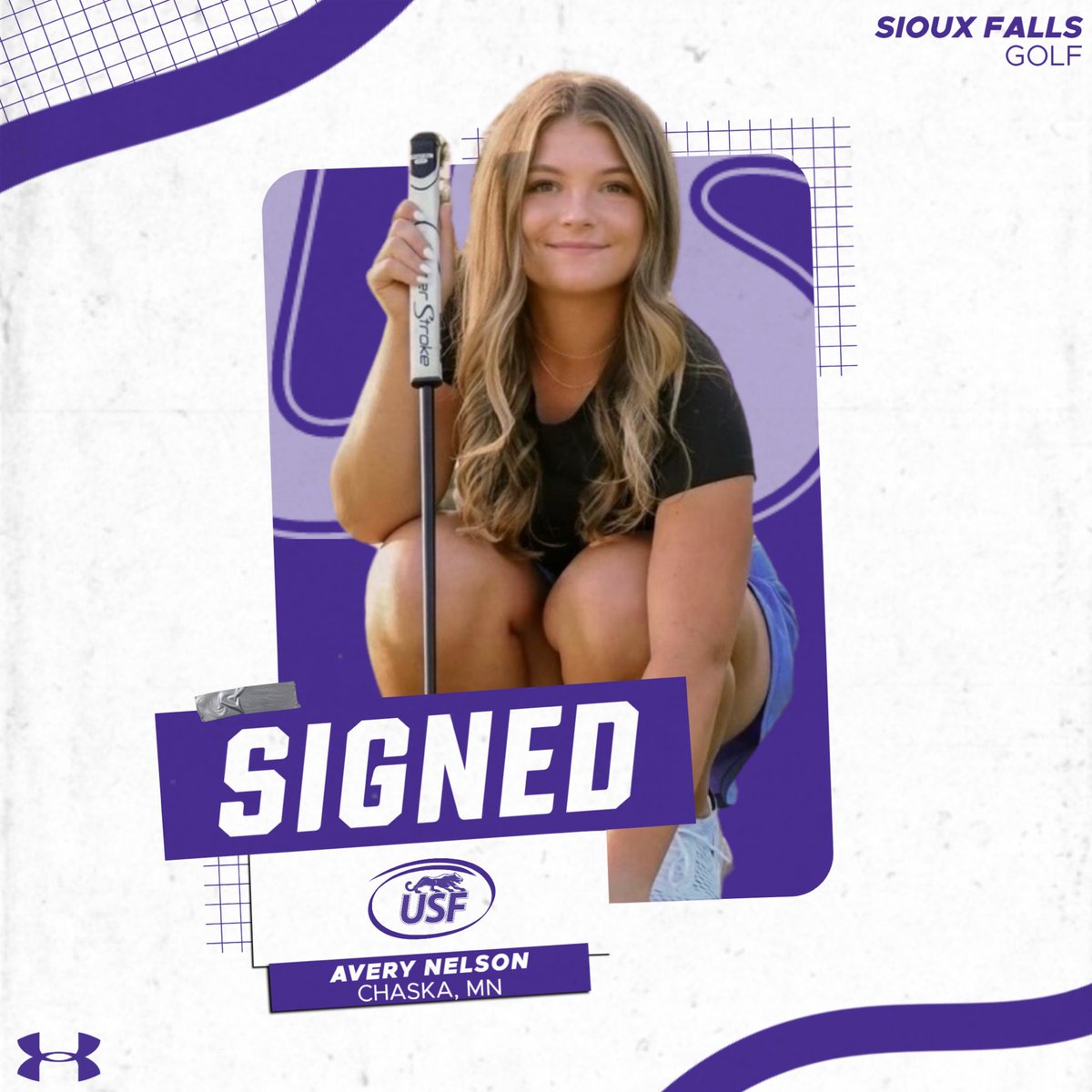 USFCougarsGOLF's tweet photo. Welcome to USF Golf, Avery Nelson! 🖊️
Welcome to the Cougar Family! 🐾 #GoCoo https://t.co/kt6EUE6CPm