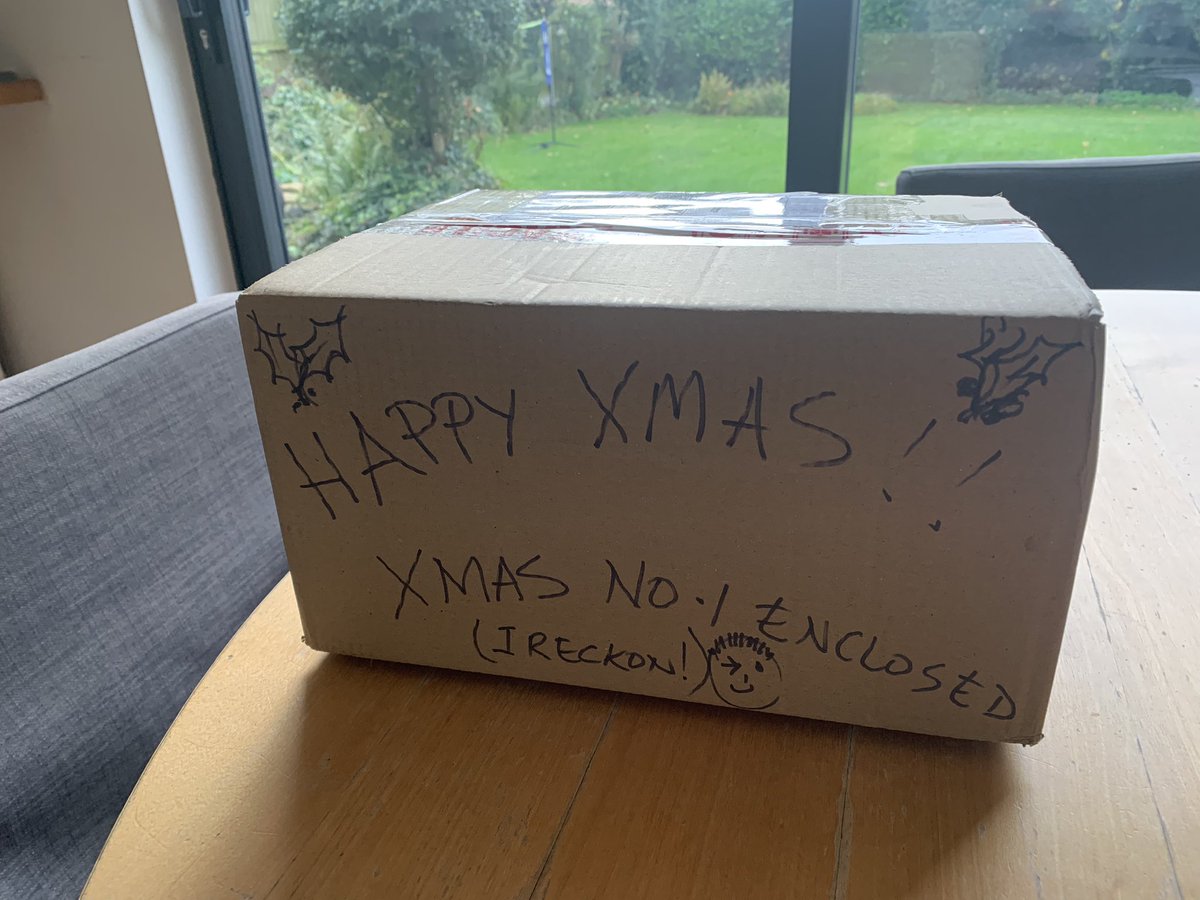 Ah, what a lovely surprise to come home this afternoon and find that my lovely husband had taken delivery of my Winter EPs and left me a little note on the box!Slightly wishful thinking but I’ll go with the optimism/delusion for now 😊#AllWrappedUp #christmasnumber1