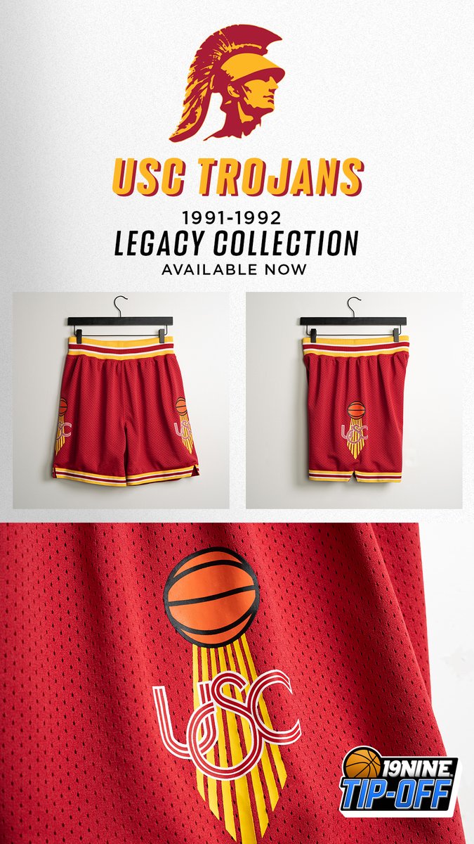 The Legacy continues! Our 1991-1992 USC Trojans Legacy Shorts have arrived.  Available now at 19nine.com! Plus Free Shipping on all orders.