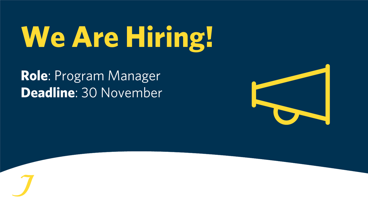 Foundation_JF's tweet photo. 📢 We are #hiring! 📢 Do you have a deep interest in child and youth #education? Are you skilled and experienced in project management? We are #hiring a Program Manager for our Learning Minds portfolio! Learn more about the role &amp; the responsibilities: https://t.co/mHuq5LMcs8 https://t.co/pIqlOzXyNm