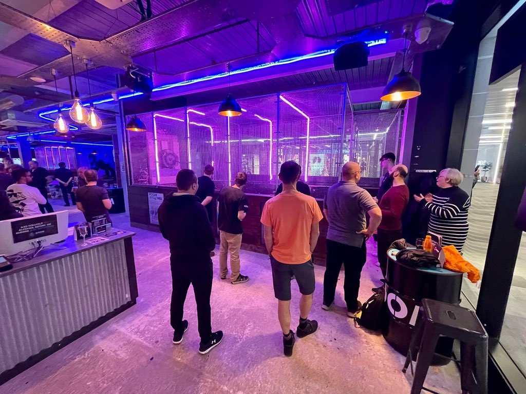MartinAudioLtd's tweet photo. Nothing like a little game day social for the @MartinAudioLtd and @linearesearch teams! #martinaudiofamily #linearesearch #teambuilding #social https://t.co/MuAHSgVLQN