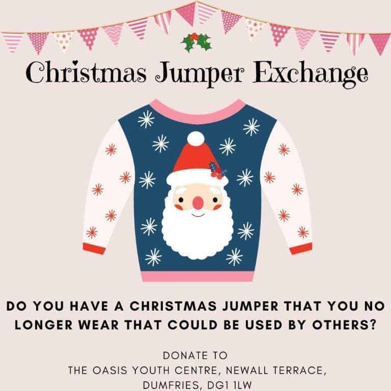 🎅🏼 The Oasis Youth Centre are looking to create a Christmas Jumper stand for young people P6 - S6 where young people can access a Christmas jumper for the festive season / Christmas jumper day at school etc. If you have a pre-loved jumper please just pop it into the Oasis.