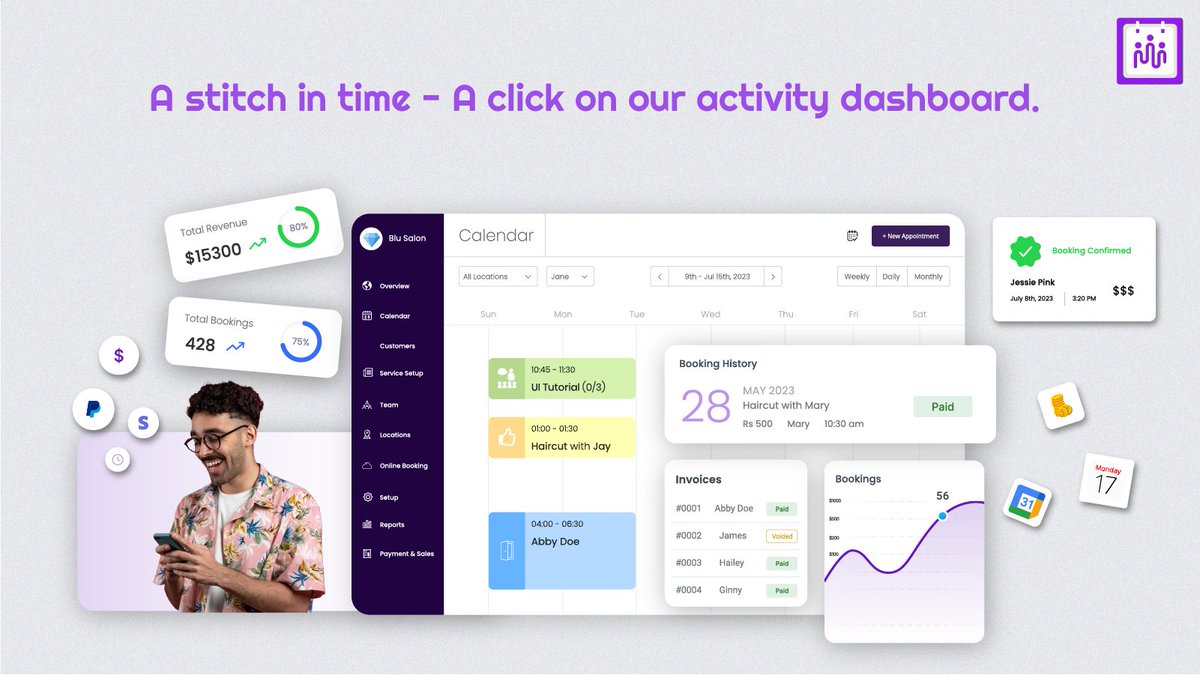 Use your time efficiently and never delay on your meetings thanks to our brilliant activity dashboard. . . . . . #Picktime #ScaleWithPicktime #ScheduleSmarter #appointmentscheduling #bookingapp #timemanagement #Bully2 #GTA6 #rockstar #fried #carlsagan #cambodia #usa #switzerland…