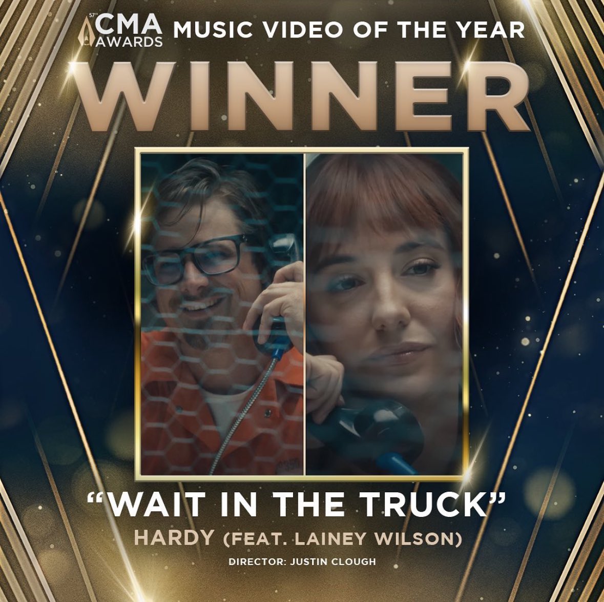 Well y’all…this is some exciting news to wake up to.❤️It’s meant a lot to me to be on this ride with ya brother @HardyMusic. Thank you @CountryMusic! #CMAawards