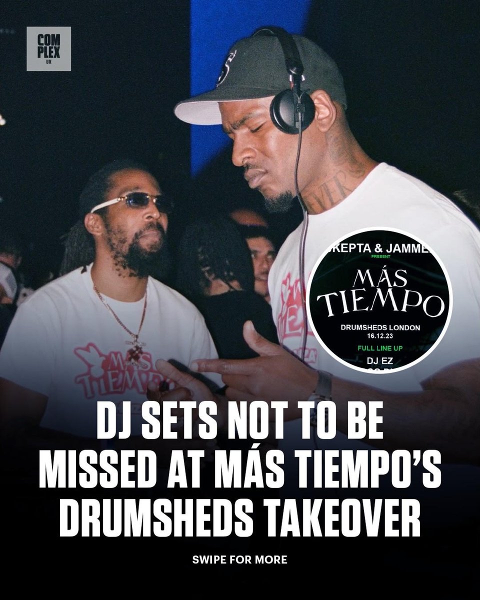 DJ sets not to be missed at Más Tiempo’s @drumsheds takeover 🔥 FULL LIST: bit.ly/3MyDht9