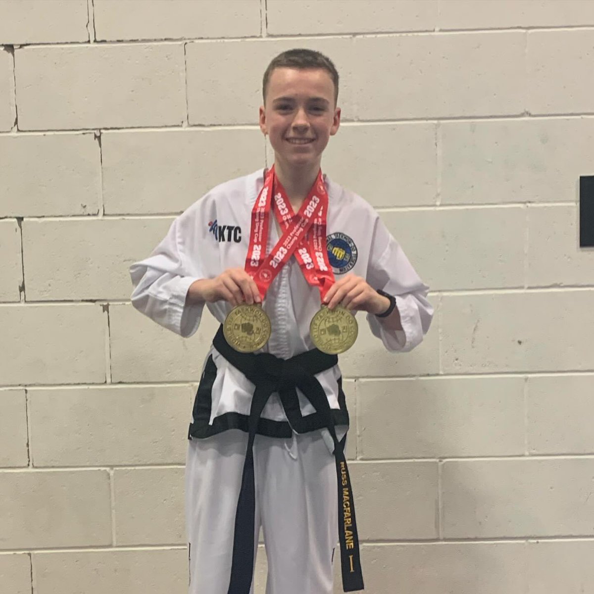 Rory and Russ from <a href="/clydebankhigh/">Clydebank High</a> showing off their medals from the Chang ung cup this weekend! uktc.co.uk
