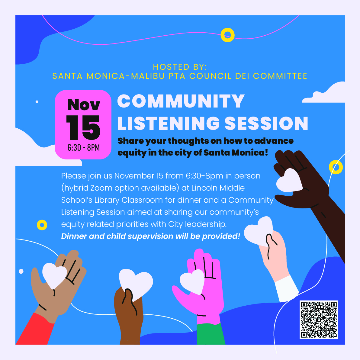 roosevelt_pta's tweet photo. Nov 15 | Join us for a DEI Community Listening Session! https://t.co/gT5UV8oqOm https://t.co/PYQCpn0XpJ