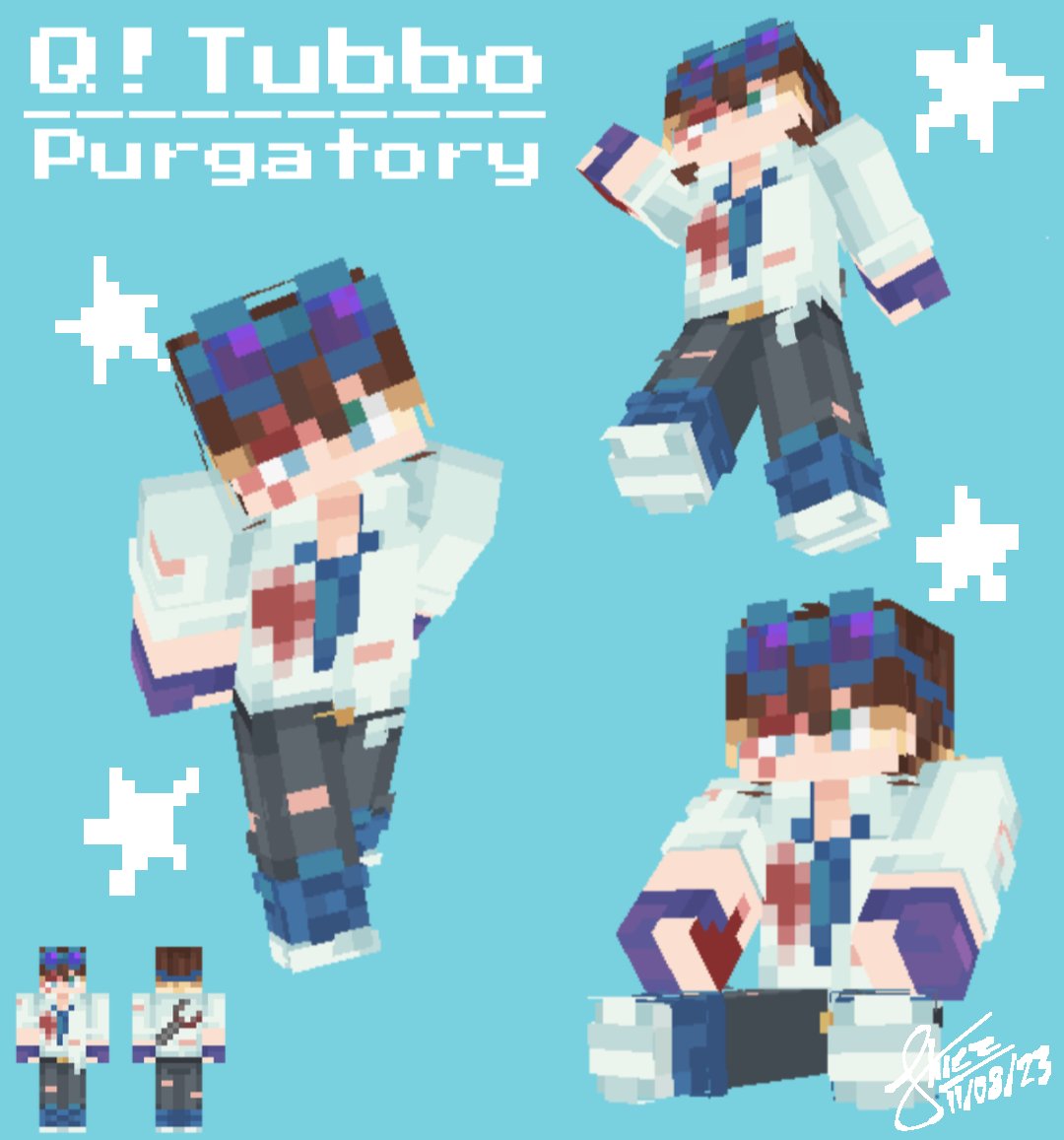 UPDATED TUBBO QSMP SKIN!! Minecraft Skin
