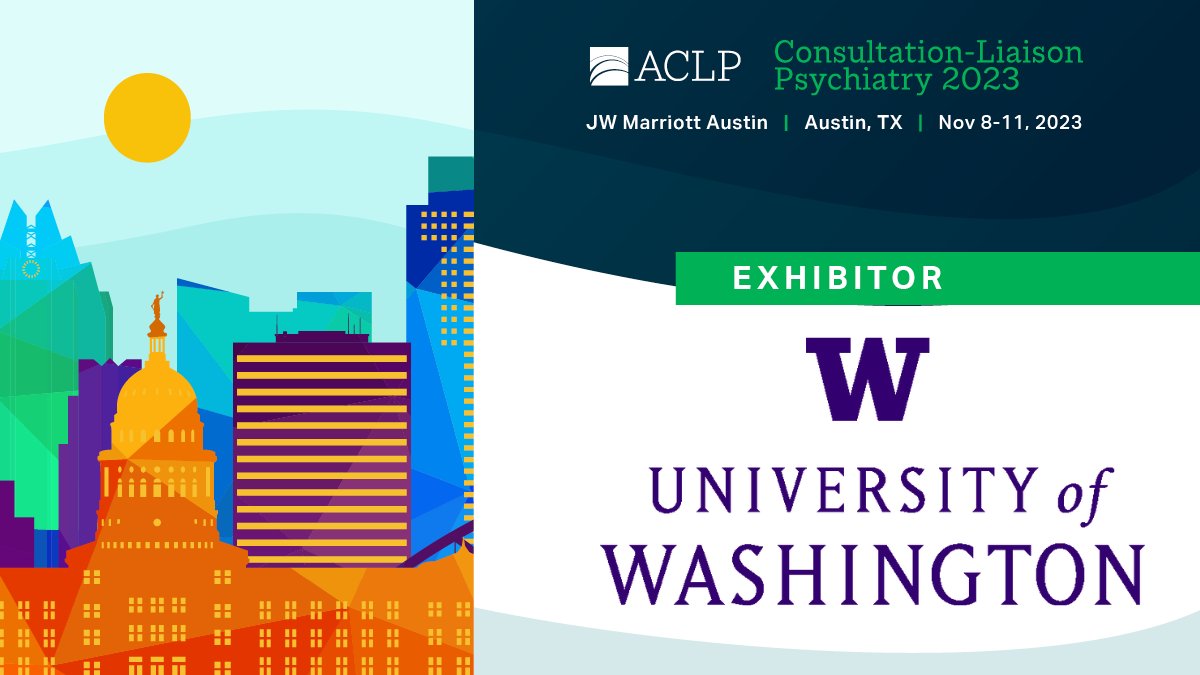 .@UW is an exhibitor this week at our #CLP2023 event, starting today, November 8, in Austin, Texas. Learn about them: bit.ly/3Quu7Pd We're looking forward to seeing you all this week: bit.ly/48LuRYO #Psychiatry #MentalHealth
