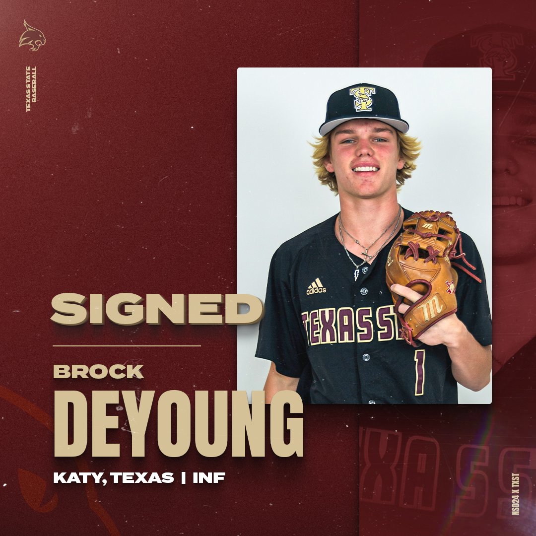 𝙎𝙄𝙂𝙉𝙀𝘿 🖊 Welcome to San Marcos, @brockdeyoung44! #EatEmUp #SlamMarcos