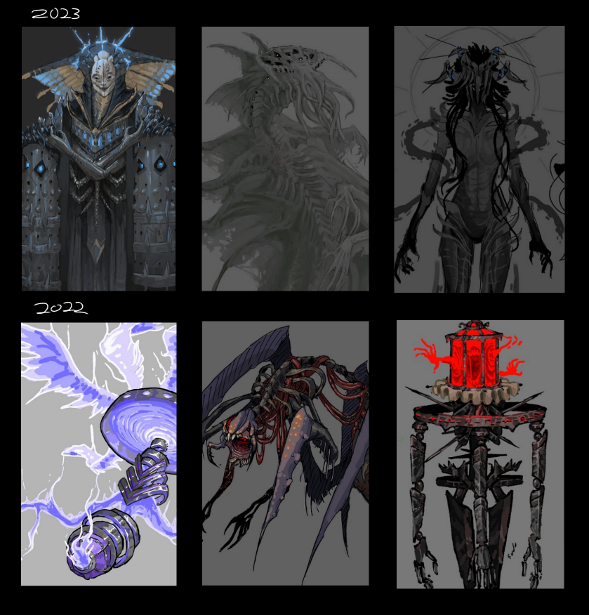 AltMayhem's tweet photo. I think I spent so much of this year in a horrible slump that i just didn't draw many concepts like this, but I glad I got some going these last two months LOL https://t.co/BvOLMNxHdV