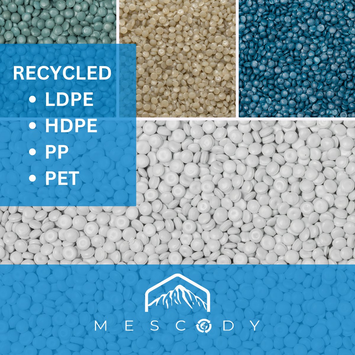 At Mescody SA, sustainability is woven into the core of our business. We're excited to offer a range of recycled materials - LDPE, HDPE, PP, and PET - to support a greener future. #MescodySA #RecycledMaterials #Sustainability #AffordableSolutions #Innovation #GreenFuture