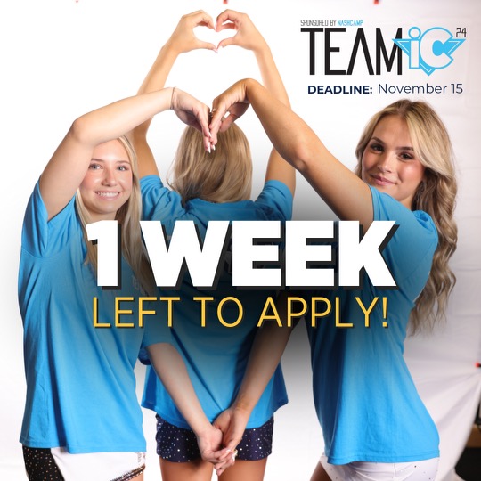 🚨 1 WEEK LEFT TO APPLY! Head to InsideCheer.com to get started on your application for TEAM iC 2024!🤸🏼 Athletes and Parents… be sure to read ALL DETAILED INSTRUCTIONS on the application form to ensure you meet all requirements.😃 Sponsored by @nashcampofficial 🩵