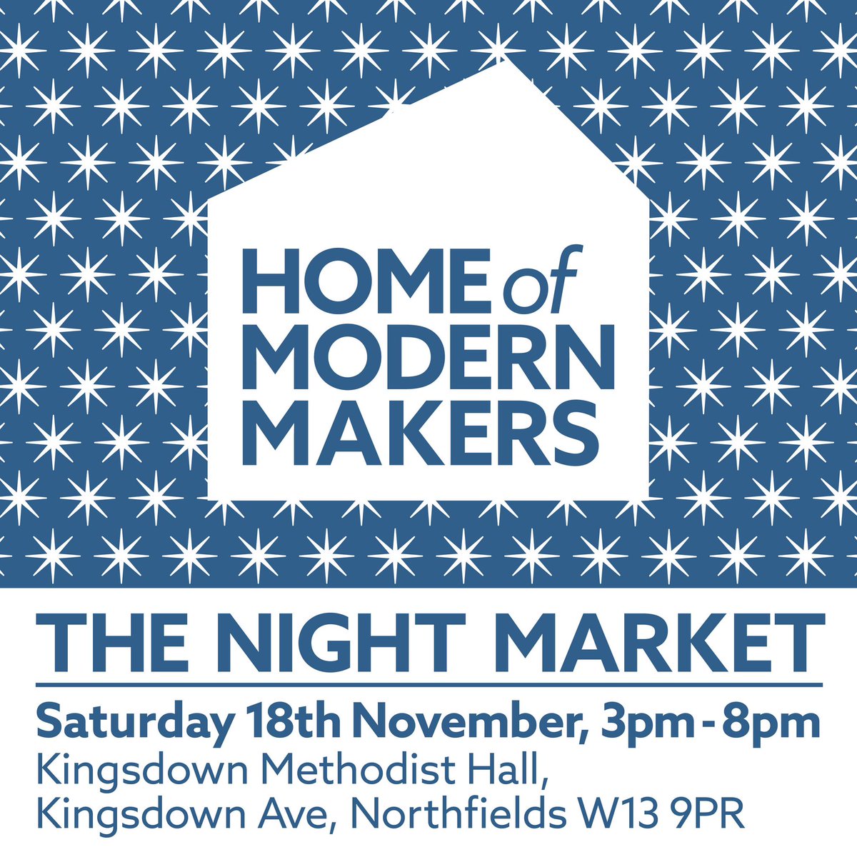 I can't believe it's less than 2 weeks away... the #Northfields Night Market from #homeofmodernmakers. Lots of brilliant gift ideas from local makers in a relaxed shopping environment - perfect! #Ealing #Hanwell #christmasgifts #handmadegifts #popupmarket #shoplocal #supportsmall