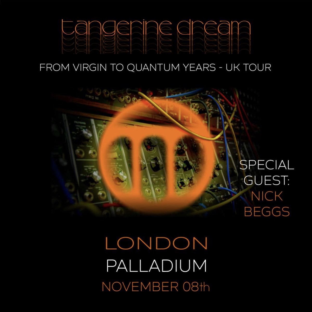 Whilst it’s a rainy day in London it won’t dampen my spirit for #TangerineDream later, happy Wednesday everyone