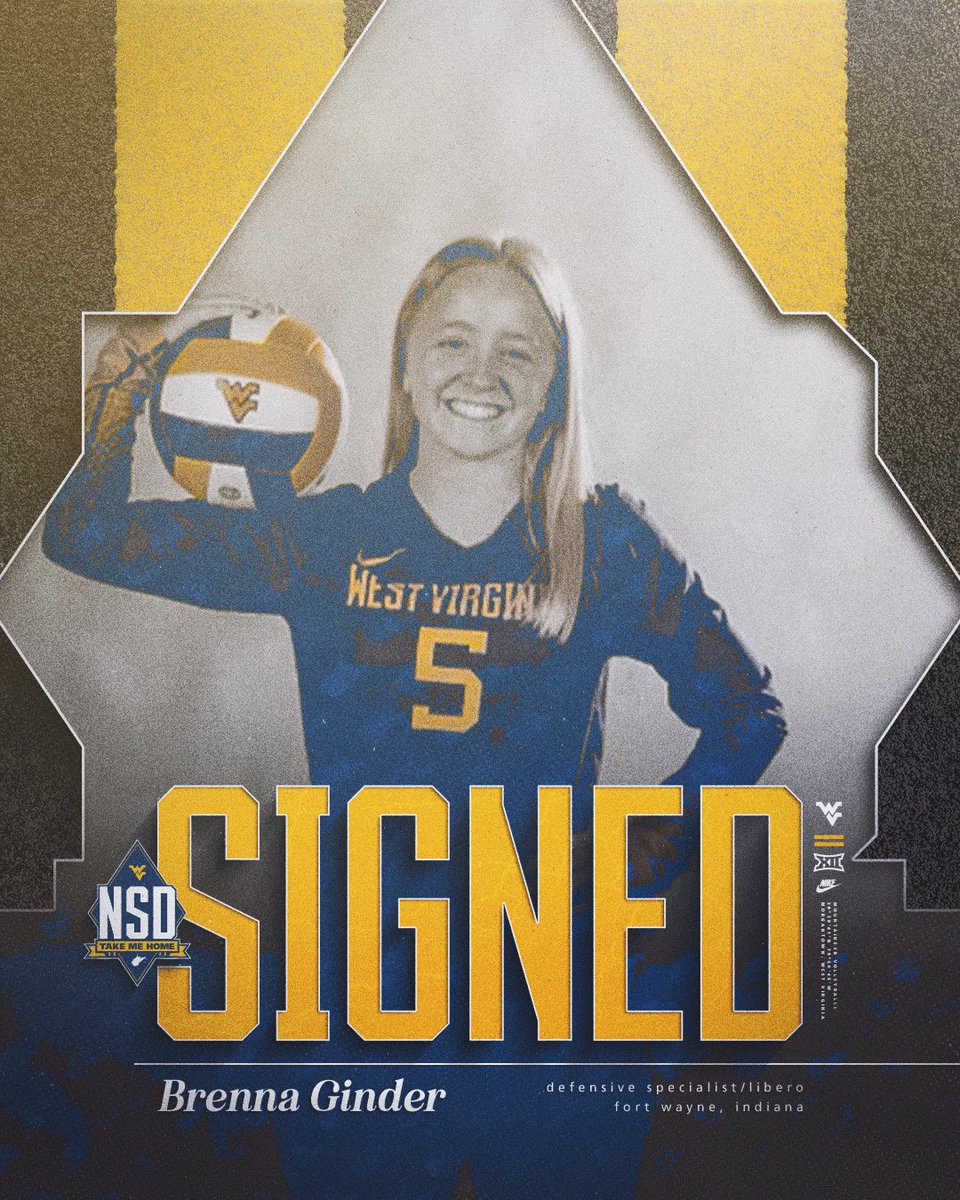 Adding another defensive specialist to the mix 👏 

Welcome to Almost Heaven, Brenna! 💛💙

#HailWV