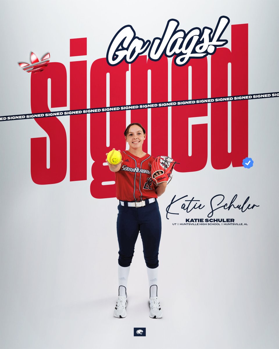South Alabama Softball 🥎 (@southalabamasb) on Twitter photo <a href="/katieschuler33/">Katie Schuler</a>
1⃣ more member of the class from Alabama!
- 2⃣x 7⃣A All-State selection
- School record 3⃣8⃣ career home runs and 1⃣5⃣1⃣ career RBI
- Set single-season home run record (1⃣6⃣) at Huntsville High
#AllGasNoBrakes <a href="/katieschuler33/">Katie Schuler</a>
1⃣ more member of the class from Alabama!
- 2⃣x 7⃣A All-State selection
- School record 3⃣8⃣ career home runs and 1⃣5⃣1⃣ career RBI
- Set single-season home run record (1⃣6⃣) at Huntsville High
#AllGasNoBrakes