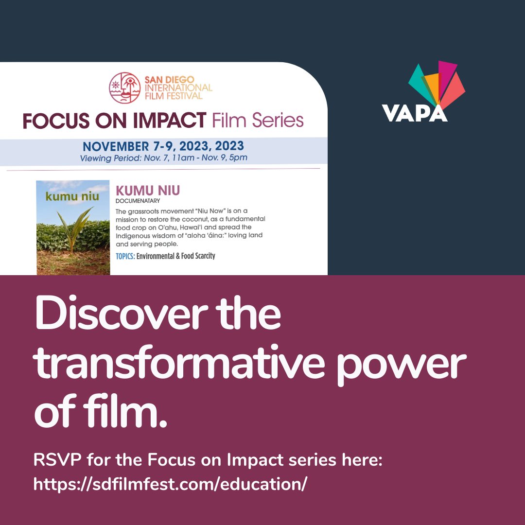 SDUSD VAPA (@sdusdvapa) on Twitter photo 🎥🌟 We're thrilled to collaborate with the <a href="/SDFilmFestival/">San Diego International Film Festival</a> to bring short films to students in SDUSD! Through the FOCUS On Impact Series, we're able to share powerful stories addressing critical issues that can serve as a catalyst for empathy sdfilmfest.com/education/ 🎥🌟 We're thrilled to collaborate with the <a href="/SDFilmFestival/">San Diego International Film Festival</a> to bring short films to students in SDUSD! Through the FOCUS On Impact Series, we're able to share powerful stories addressing critical issues that can serve as a catalyst for empathy sdfilmfest.com/education/