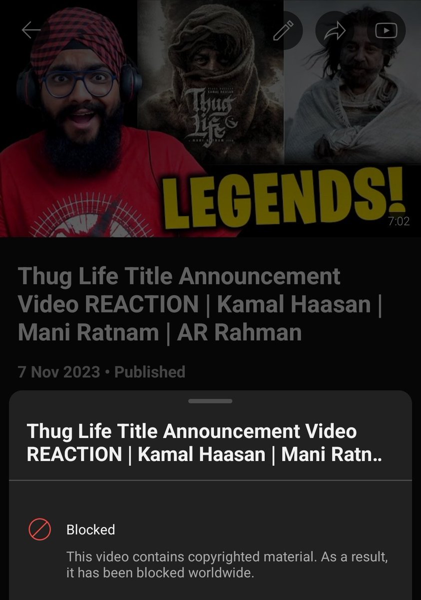 nonaprinceyt's tweet photo. So the #ThugLife video reaction is blocked by @divomovies but not for the "BIG" channels 👀 
@TheJimmyCage  

https://t.co/4goJDgI6la https://t.co/3g8q5CU3fJ