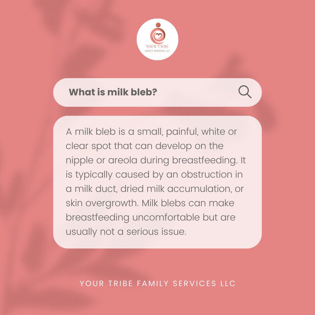 Ever wondered about those tiny, painful white spots that occasionally appear on your nipples when breastfeeding? 🤔

👩‍⚕️They're called milk blebs, or nipple blisters. They're caused when a milk duct becomes blocked, trapping milk under the skin. Quite common and usually harmles