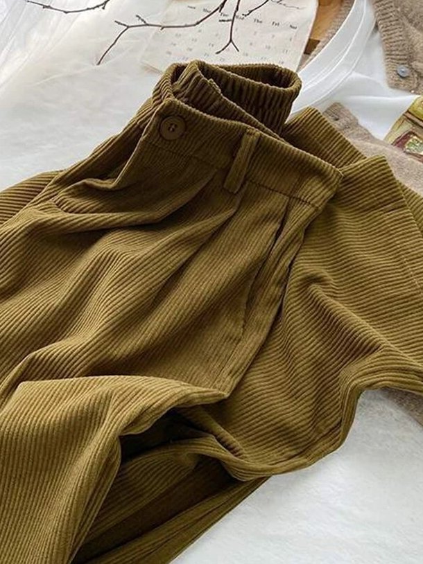 Buy Link:s.click.aliexpress.com/e/_DDz1ev1 ZOKI High Waist Women Retro Corduroy Pants Fall Straight Causal Full Length Trousers Vintage Coffee Pockets All Match Pants New #new #waist #women #pants #womenpants #casual <a href="/SinthiaBeauty/">Heaven's Beauty</a> #heavensbeauty #Trending #sale #stylist_shop #Aliexpress