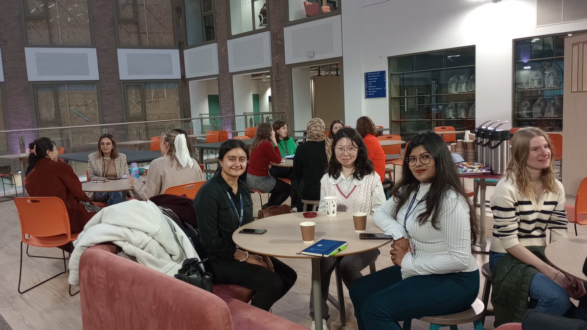 Thank you to <a href="/WES1919/">Women's Eng. Society</a> for hosting today's Women in Engineering social event today <a href="/EngineeringNCL/">Engineering at Newcastle</a>.  It was great to be joined by Alexandra from <a href="/STEMAZING1/">STEMAZING</a> and to see some of the <a href="/SEPCDT/">SEP CDT</a> students there too
<a href="/Power_Group_NCL/">Electrical Power Newcastle University</a> 
#Engineering #CoffeeTime