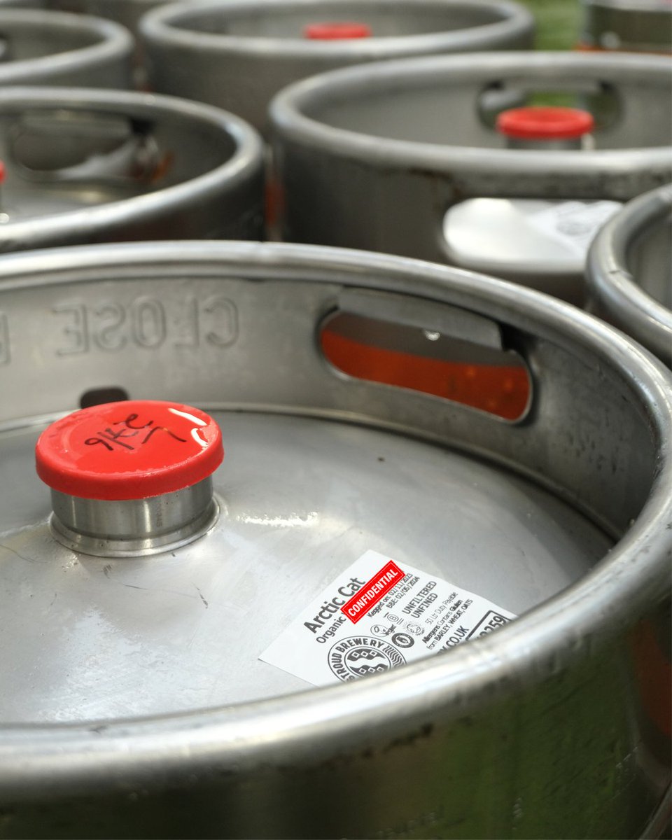 The secret's in the keg! Our dedicated brewers are putting the finishing touches on our winter ale! Stay tuned as we get closer to unveiling the flavor of the season! 🍺🐈 👀 #StroudBrewery #Beer #Brewing #CraftBeer