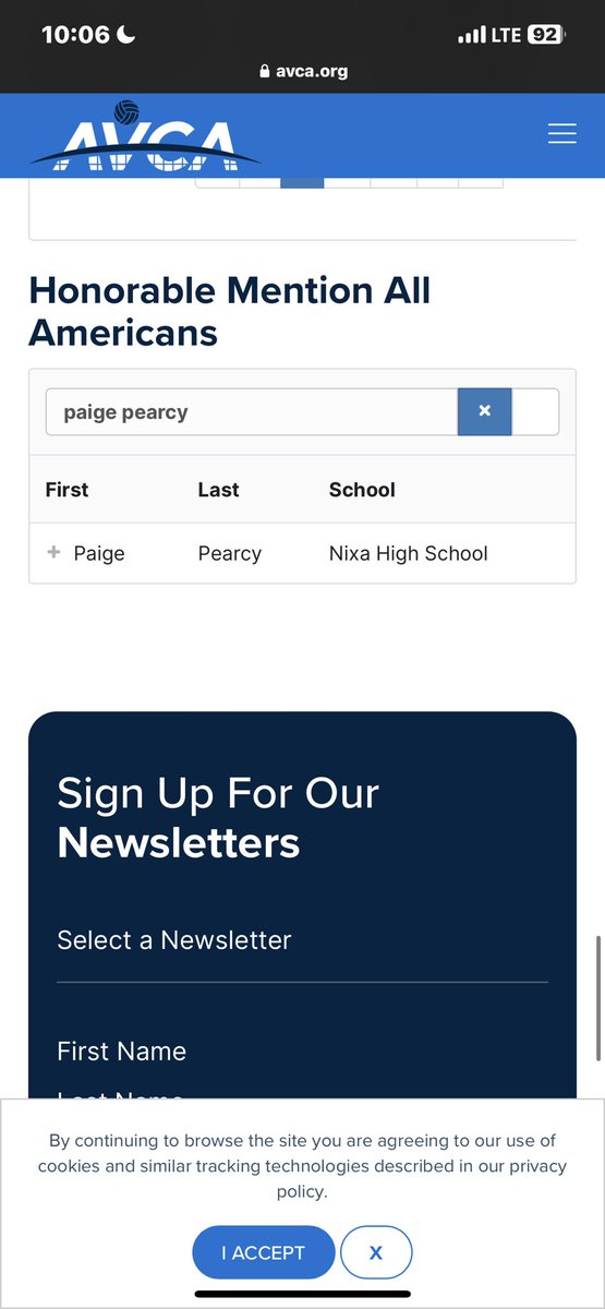 there are no word… just GRATITUDE. i am so extremely grateful and blessed to be named an AVCA ALL AMERICAN HM!!!