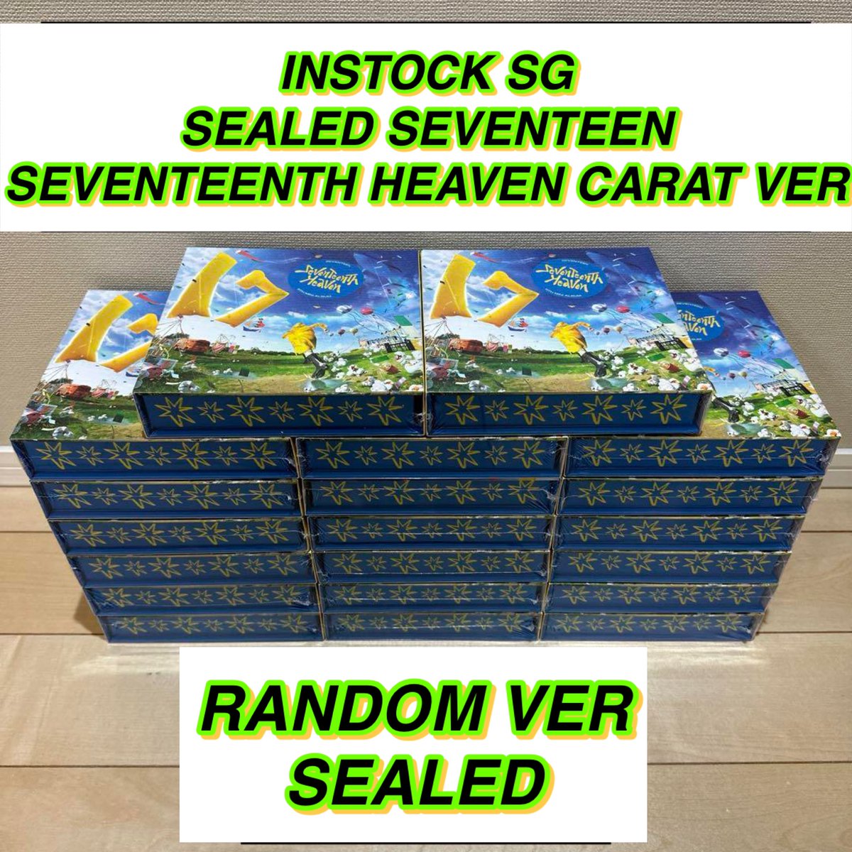 WTS SG SINGAPORE 🇸🇬 SEALED INSTOCK SG - SEVENTEEN SEVENTEETH HEAVEN CARAT VER ALBUM BINDER + PHOTOCARDS OFFICIAL 

shope.ee/10byyFkZvl