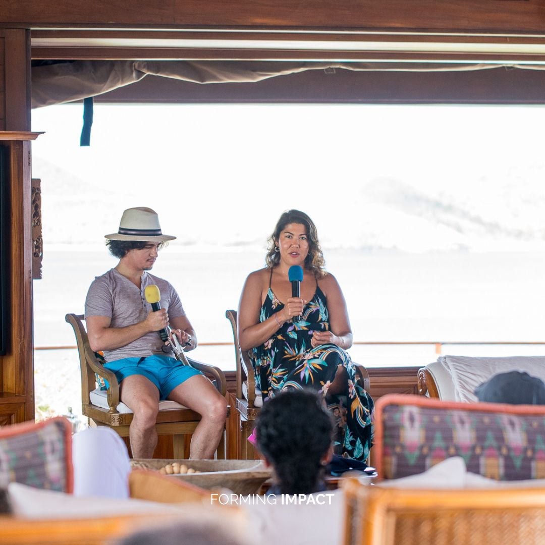 FormingImpact's tweet photo. #Throwback to Michael Kowatschew of Sigma Squared and Jackie Bona of Valora sharing their expertise and insights to fellow community members during Forming Impact’s 2023 Flagship Necker event. https://t.co/HcbqDHB75B
